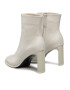 Calvin Klein Polokozačky Curved Stil Ankle Boot 80 HW0HW01240 Béžová - Pepit.cz