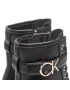 Calvin Klein Polokozačky Rubber Sole Comb Boot HW0HW01256 Černá - Pepit.cz