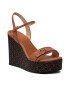 Calvin Klein Sandály Wedge Sndl 70W Hdw HW0HW00828 Hnědá - Pepit.cz