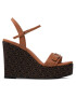 Calvin Klein Sandály Wedge Sndl 70W Hdw HW0HW00828 Hnědá - Pepit.cz