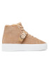 Calvin Klein Sneakersy Flatform Cup High Top Ck Hw-S Wl HW0HW01334 Hnědá - Pepit.cz