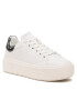 Calvin Klein Sneakersy Squared Flatform Cupsole Lace Up HW0HW01775 Bílá - Pepit.cz