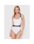 Calvin Klein Swimwear Bikiny Cut Out KW0KW01653 Bílá - Pepit.cz