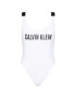 Calvin Klein Swimwear Bikiny Scoop Back KW0KW01235 Bílá - Pepit.cz