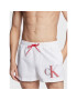 Calvin Klein Swimwear Plavecké šortky KM0KM00801 Bílá Regular Fit - Pepit.cz