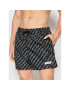 Calvin Klein Swimwear Plavecké šortky Medium Drawstring Print KM0KM00724 Černá Regular Fit - Pepit.cz