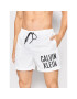 Calvin Klein Swimwear Plavecké šortky Medium KM0KM00701 Bílá Regular Fit - Pepit.cz