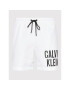 Calvin Klein Swimwear Plavecké šortky Medium KM0KM00701 Bílá Regular Fit - Pepit.cz