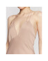 Calvin Klein Večerní šaty Shine Slip K20K205019 Béžová Regular Fit - Pepit.cz