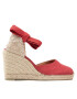 Castañer Espadrilky Carina/8/002 021642-604 Červená - Pepit.cz