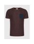 Casual Friday T-Shirt Thor Jaquard 20504425 Bordó Regular Fit - Pepit.cz