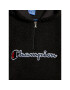 Champion Fleecová mikina Logo Teddy Fleece 305772 Černá Regular Fit - Pepit.cz