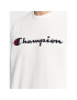 Champion Mikina Embroided Script Logo 217859 Bílá Regular Fit - Pepit.cz