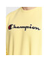 Champion Mikina Embroided Script Logo 217859 Žlutá Regular Fit - Pepit.cz