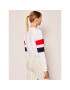 Champion Mikina Graphic Stripe And Colour Block Cropped 112761 Bílá Regular Fit - Pepit.cz