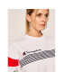 Champion Mikina Graphic Stripe And Colour Block Cropped 112761 Bílá Regular Fit - Pepit.cz