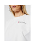 Champion Mikina Script Logo Track 112686 Bílá Oversize - Pepit.cz