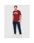 Champion T-Shirt College Print 216818 Bordó Regular Fit - Pepit.cz