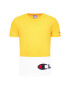 Champion T-Shirt Colour Block Wraparound Logo 214208 Žlutá Regular Fit - Pepit.cz