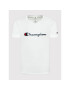 Champion T-Shirt Embroidered 217814 Bílá Regular Fit - Pepit.cz