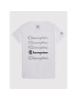 Champion T-Shirt Repeat Script Logo 404313 Bílá Custom Fit - Pepit.cz