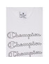 Champion T-Shirt Repeat Script Logo 404313 Bílá Custom Fit - Pepit.cz