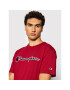 Champion T-Shirt Script Logo 216473 Červená Regular Fit - Pepit.cz