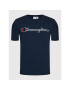 Champion T-Shirt Script Logo 216473 Tmavomodrá Regular Fit - Pepit.cz