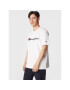 Champion T-Shirt Script Logo Emroidery 218007 Bílá Regular Fit - Pepit.cz