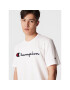 Champion T-Shirt Script Logo Emroidery 218007 Bílá Regular Fit - Pepit.cz