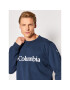 Columbia Mikina Logo Fleece Crew 1884931 Tmavomodrá Regular Fit - Pepit.cz