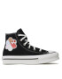 Converse Plátěnky Ctas Eva Lift Hi A05166C Černá - Pepit.cz