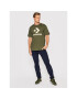 Converse T-Shirt Camo Fill Graphic 10023140-A03 Zelená Regular Fit - Pepit.cz