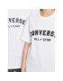 Converse T-Shirt Classic Fit All Star Center Front Tee 10024566-A04 Bílá Regular Fit - Pepit.cz