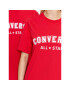 Converse T-Shirt Classic Fit All Star Center Front Tee 10024566-A10 Červená Regular Fit - Pepit.cz