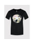 Converse T-Shirt Flower Patch 10023217-A01 Černá Standard Fit - Pepit.cz