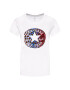 Converse T-Shirt Leopard 10021056 Bílá Standard Fit - Pepit.cz