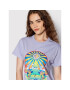 Converse T-Shirt Nature Party Graphic 10024245-A04 Fialová Standard Fit - Pepit.cz