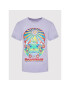 Converse T-Shirt Nature Party Graphic 10024245-A04 Fialová Standard Fit - Pepit.cz