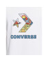 Converse T-Shirt Star Chevron Block Infill Ss Tee 10025280-A02 Bílá Regular Fit - Pepit.cz