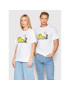 Converse T-Shirt Unisex PEANUTS Chuck 10024373-A01 Bílá Relaxed Fit - Pepit.cz