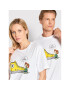 Converse T-Shirt Unisex PEANUTS Chuck 10024373-A01 Bílá Relaxed Fit - Pepit.cz