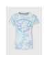 Converse T-Shirt Washed Floral Patch 10023208-A03 Modrá Loose Fit - Pepit.cz