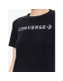 Converse T-Shirt Wordmark 10024545-A03 Černá Slim Fit - Pepit.cz