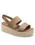 Crocs Sandály Brooklyn Low Wedge W 206453 Khaki - Pepit.cz