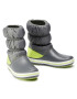 Crocs Sněhule Crocband Winter Boot K 206550 Stříbrná - Pepit.cz