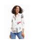 Desigual Košile Fahrenheit 23SWCW26 Bílá Regular Fit - Pepit.cz