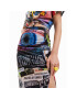 Desigual Midi sukně Posters 23SWFK09 Barevná Slim Fit - Pepit.cz