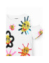 Desigual T-Shirt 23SGTK15 Bílá Regular Fit - Pepit.cz