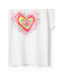 Desigual T-Shirt 23SGTK20 Bílá Regular Fit - Pepit.cz